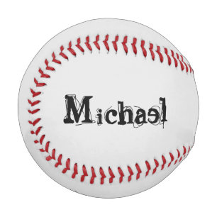 Minimalistischer moderner Monogramm-Name schwarz g Baseball
