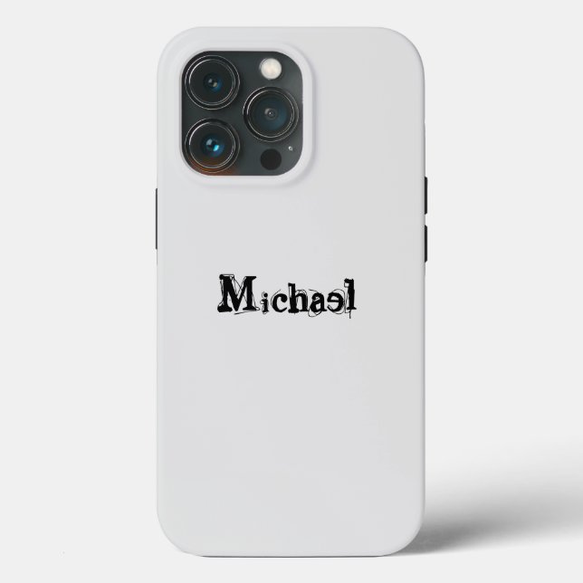 Minimalistischer moderner Monogramm-Name schwarz g Case-Mate iPhone Hülle (Rückseite)