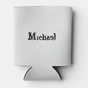 Minimalistischer moderner Monogramm-Name schwarz g Dosenkühler