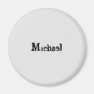 Minimalistischer moderner Monogramm-Name schwarz g Magnet