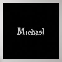 Minimalistischer moderner Monogrammname Schwarz-we