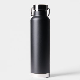 Minimalistischer moderner Monogrammname Schwarz-we Trinkflasche