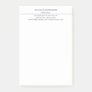 Minimalistischer moderner professioneller kreative post-it klebezettel