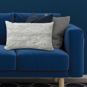 minimalistischer, moderner, schick-grau Marmor Lendenkissen