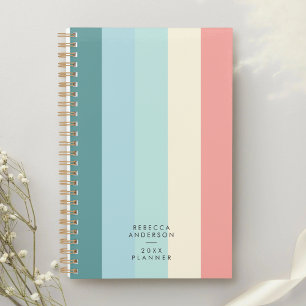 Minimalistischer moderner schicker pastellfarbener planer