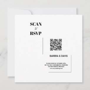 Minimalistischer, moderner Schwarzweiß-Scan auf RS