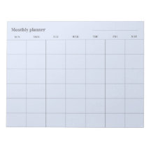 Minimalistischer Monatsplaner, anpassbarer Titel S