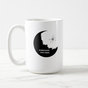 Minimalistischer Mond-Becher Halbmond-Kaffeetass Kaffeetasse