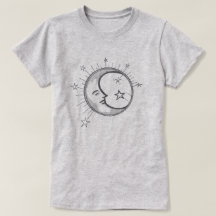 Minimalistischer Mond-Tee/