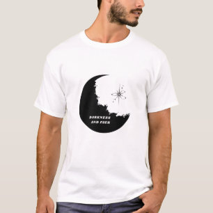 Minimalistischer Mondphasen T-Shirt Kosmischer N