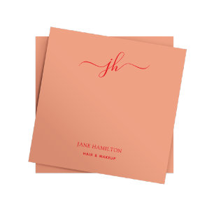 Minimalistischer Monogramm-Schriftname Post-it Klebezettel