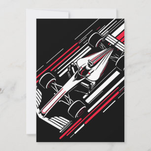 Minimalistischer Motorsport-Formel-Rennwagen-Gesch Ankündigung