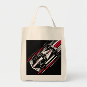 Minimalistischer Motorsport-Formel-Rennwagen-Gesch Tragetasche