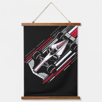 Minimalistischer Motorsport-Formel-Rennwagen-Gesch