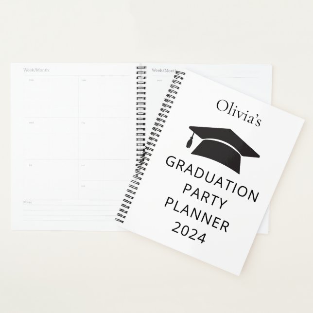 Minimalistischer Name 2024 Graduationspartenplaner Planer (Anzeige)