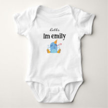 Minimalistischer Name Baby Mädchen /lustig