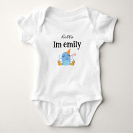 Minimalistischer Name Baby Mädchen /lustig  Strampler