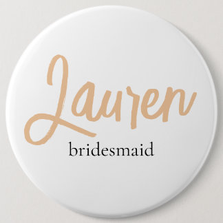 Minimalistischer Name der einfachen Bridesmaid Button