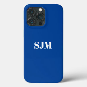 Minimalistischer Name der Monografie blau Case-Mate iPhone Hülle