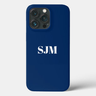 Minimalistischer Name der Monografie blau Case-Mate iPhone Hülle