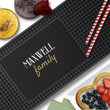 Minimalistischer Name der Personalisierten Goldfam