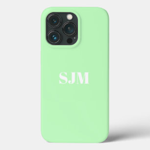 Minimalistischer Name des Monogramms Seebügelgrün Case-Mate iPhone Hülle