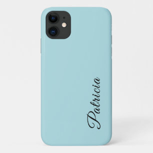 Minimalistischer Name des Pulvers Blauer Solid Case-Mate iPhone Hülle