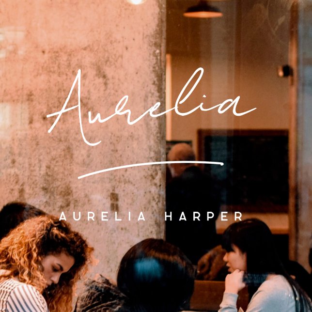 Minimalistischer Name für kleine Unternehmen Fensteraufkleber (Von Creator hochgeladen)