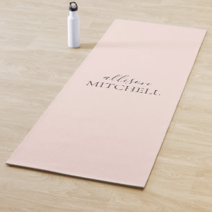 Minimalistischer Name für moderne Handschrift Yogamatte