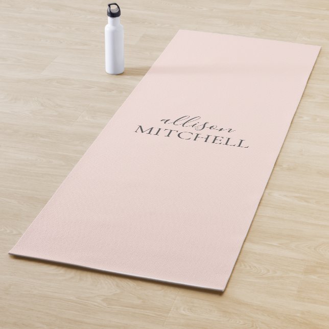 Minimalistischer Name für moderne Handschrift Yogamatte (Beispiel)
