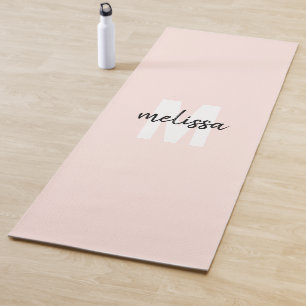Minimalistischer Name für Monogramm-Handschrift Yogamatte