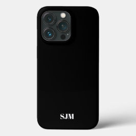 Minimalistischer Name für schwarze Monogramm Case-Mate iPhone Hülle
