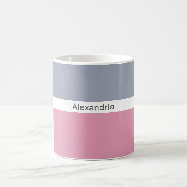 Minimalistischer Name Modern Kaffeetasse (Mittel)