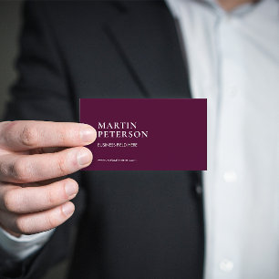 Minimalistischer Name   Typ des seriellen Schrifta Visitenkarte