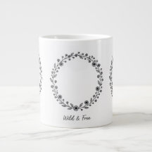 Minimalistischer Naturliebhaber-Kaffeebecher