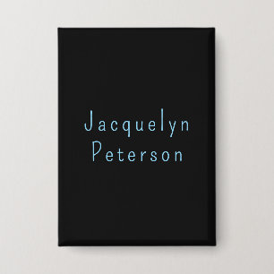 Minimalistischer neutraler schwarzer Elegant Moder Button