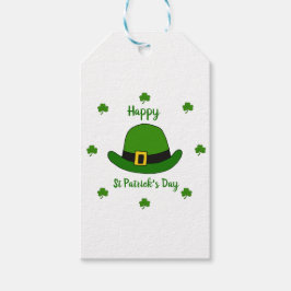 Minimalistischer Niedlicher Happy St Patrick's Day Geschenkanhänger