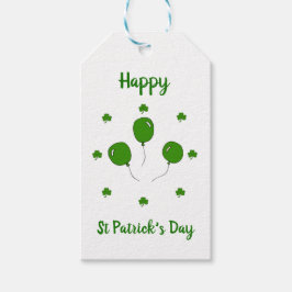 Minimalistischer Niedlicher Happy St Patrick's Day Geschenkanhänger