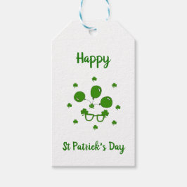 Minimalistischer Niedlicher Happy St Patrick's Day Geschenkanhänger