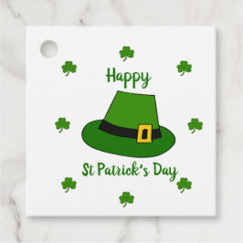Minimalistischer Niedlicher Happy St Patrick's Day Geschenkanhänger