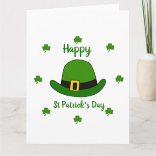 Minimalistischer Niedlicher Happy St Patrick's Day Karte