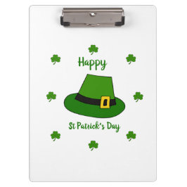 Minimalistischer Niedlicher Happy St Patrick's Day Klemmbrett