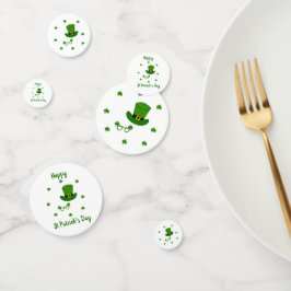Minimalistischer Niedlicher Happy St Patrick's Day Konfetti