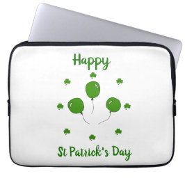 Minimalistischer Niedlicher Happy St Patrick's Day Laptopschutzhülle