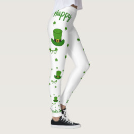 Minimalistischer Niedlicher Happy St Patrick's Day Leggings