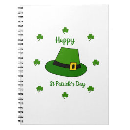 Minimalistischer Niedlicher Happy St Patrick's Day Notizblock