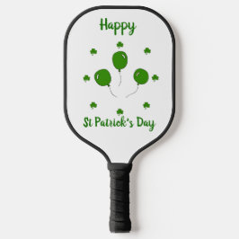 Minimalistischer Niedlicher Happy St Patrick's Day Pickleball Schläger
