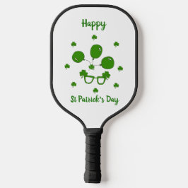 Minimalistischer Niedlicher Happy St Patrick's Day Pickleball Schläger