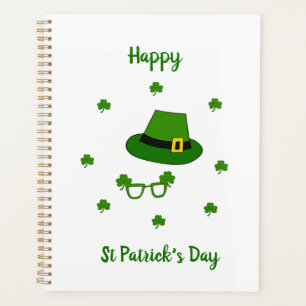 Minimalistischer Niedlicher Happy St Patrick's Day Planer