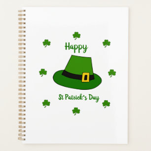 Minimalistischer Niedlicher Happy St Patrick's Day Planer